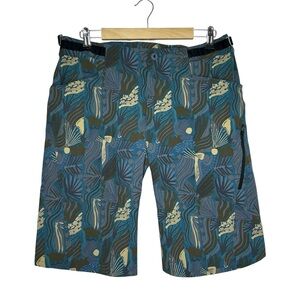 Patagonia Men Stretch Adjustable Dirt Craft Versatile Bike Shorts Lagom Blue 34